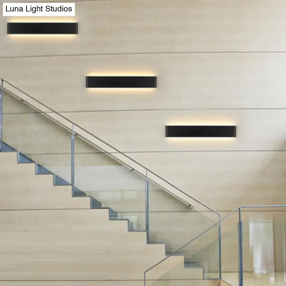 Black Rectangular Wall Lamp