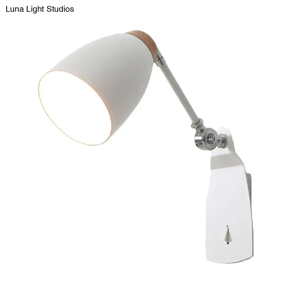 Black White Cup Shape Wall Light