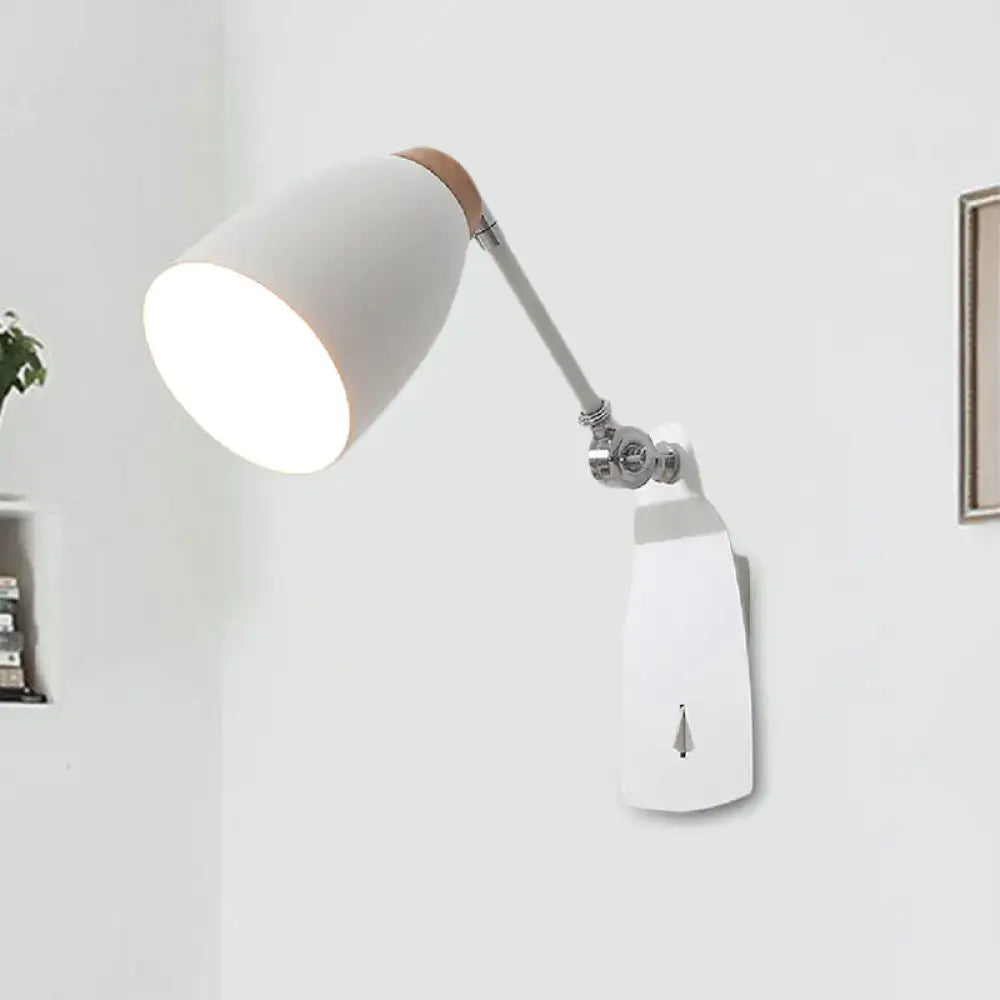 Black White Cup Shape Wall Light