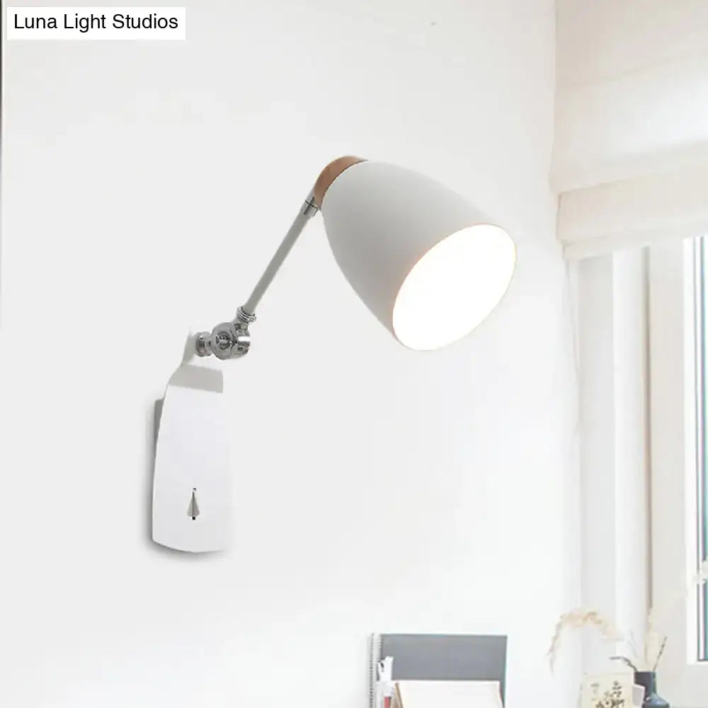 Black White Cup Shape Wall Light