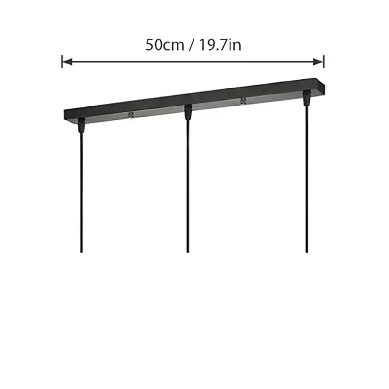 Black Ceiling Plate Light