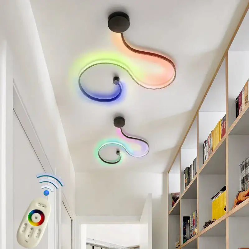 Black Sculptural Wall Lamps