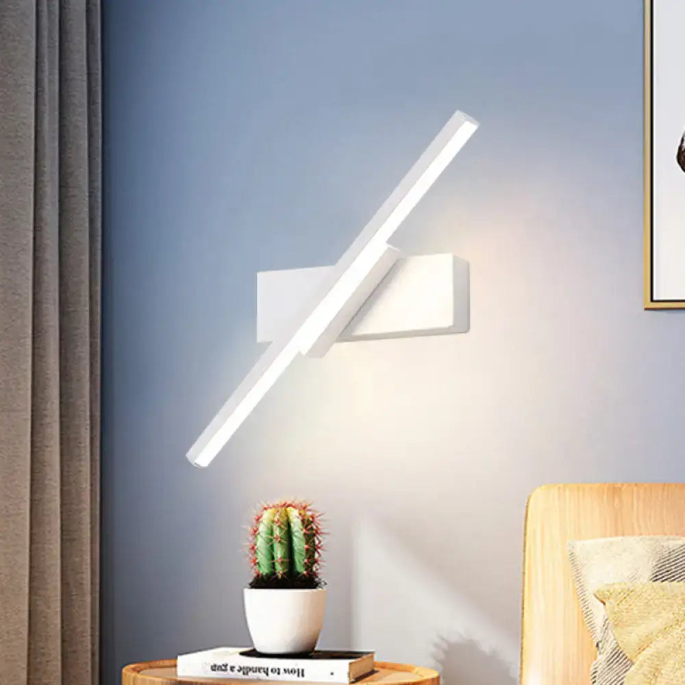 Black Slim LED Sconce