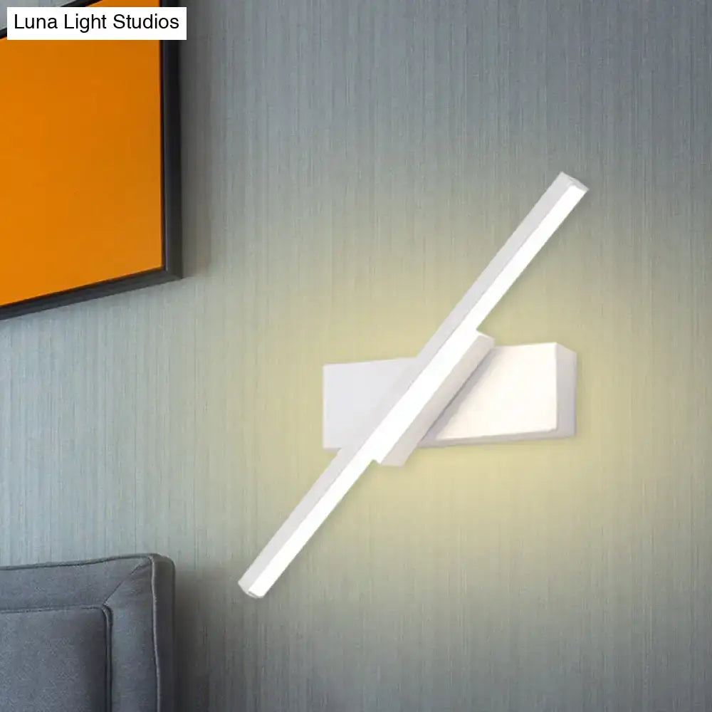 Black Slim LED Sconce