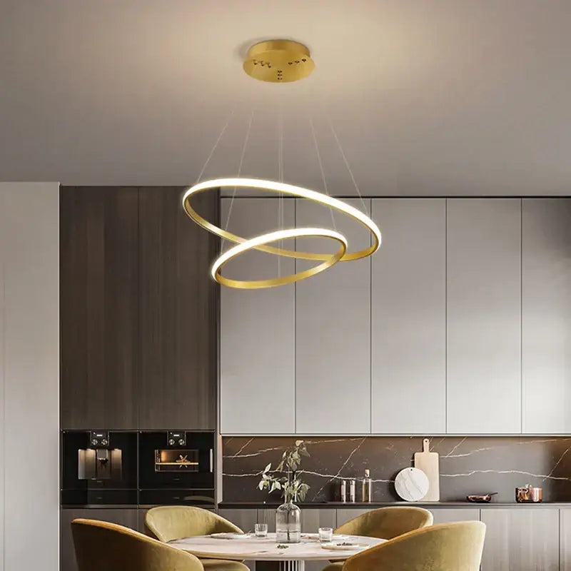 Black Spiral Pendant Chandelier