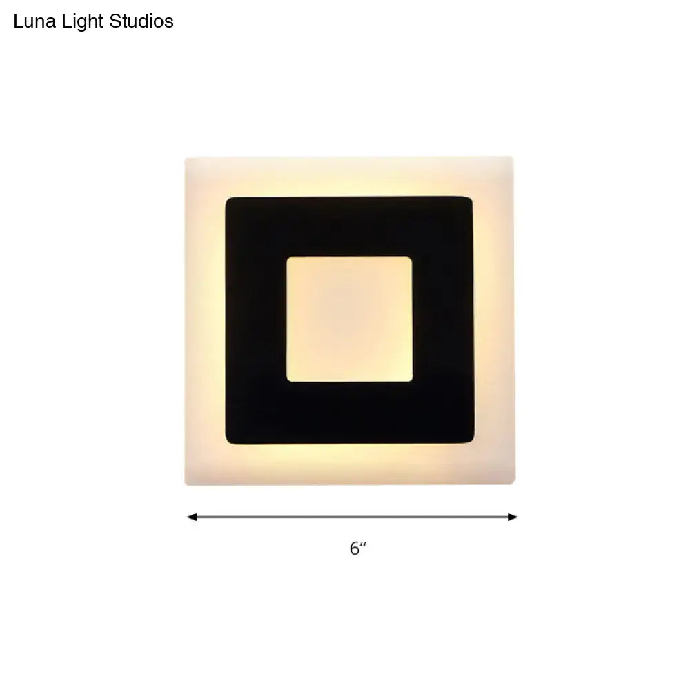 Acrylic Square Wall Sconce