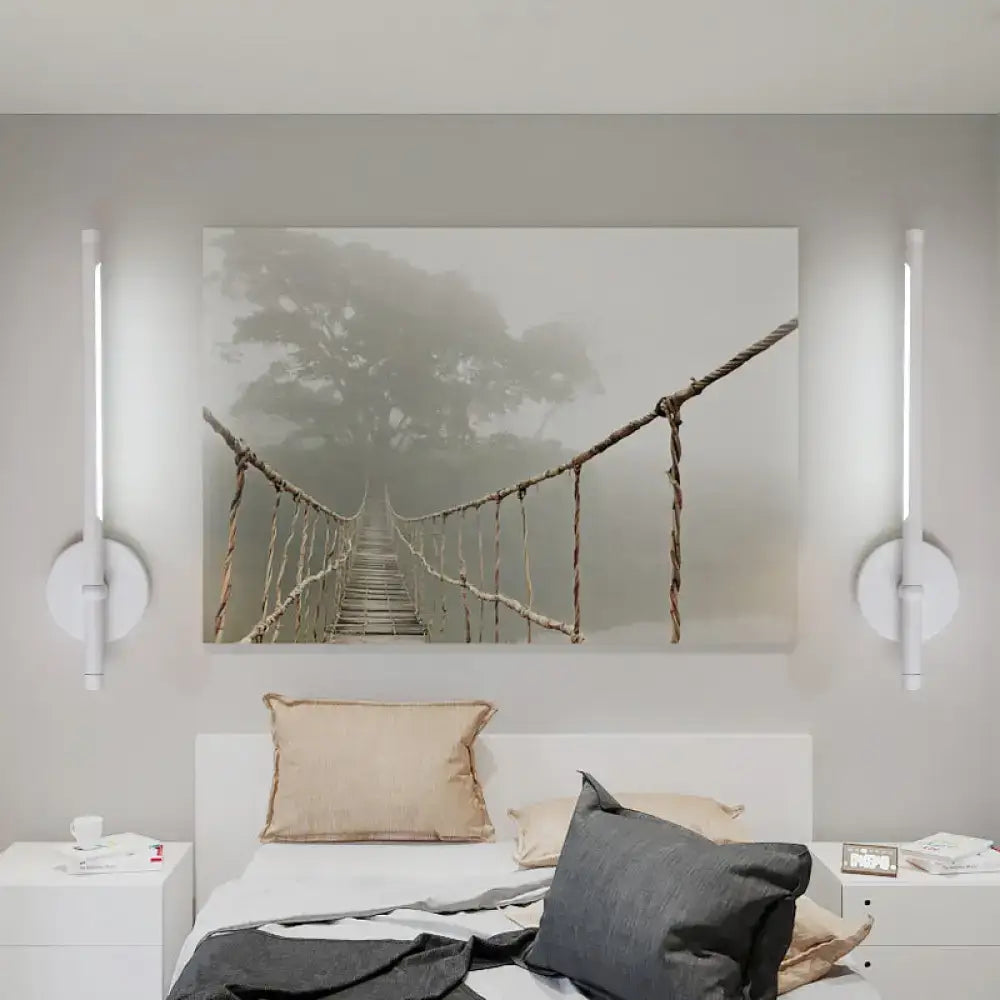 Metal Tubular Wall Sconce Direct-Wired