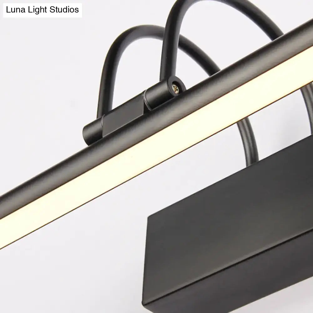 Black Linear Vanity Light Three Size Options