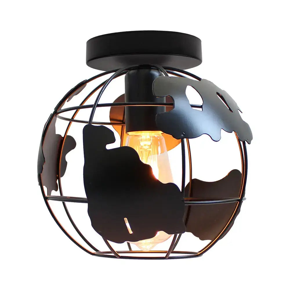 Black Globe Ceiling Shade