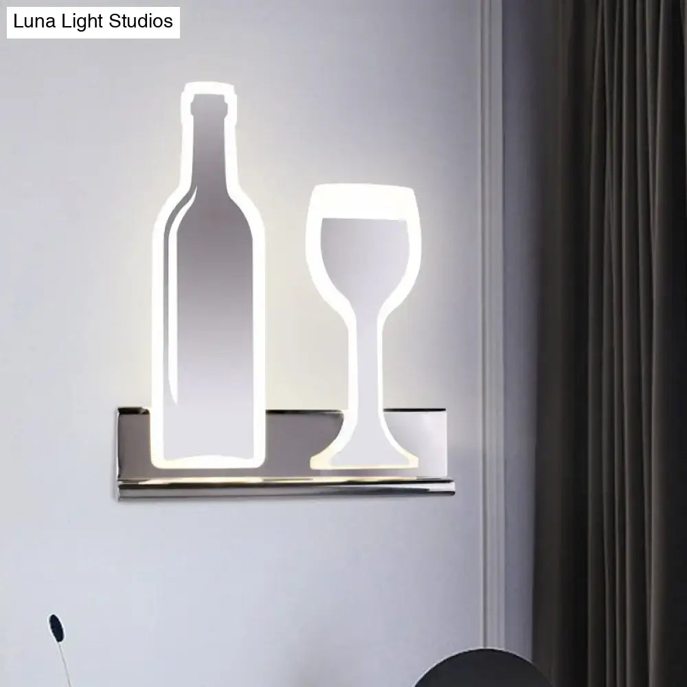 Black Cast Iron Glass Industrial Sconce