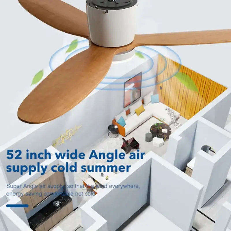 Green Wood Ceiling Fan