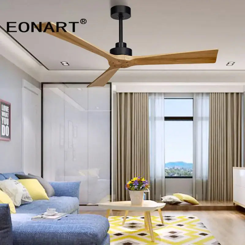 Black Wooden Ceiling Fan