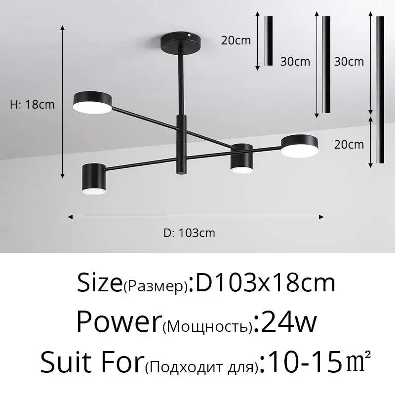 Black Wrought Iron Chandelier