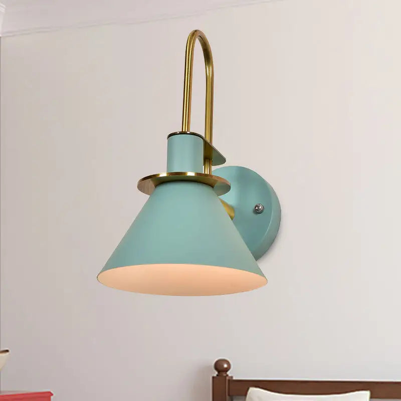 Brass Pyramid Wall Sconce