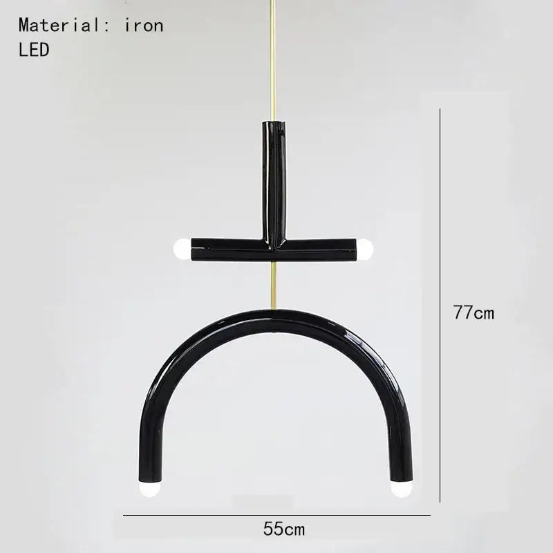 Blue Wood Pendant Lamp