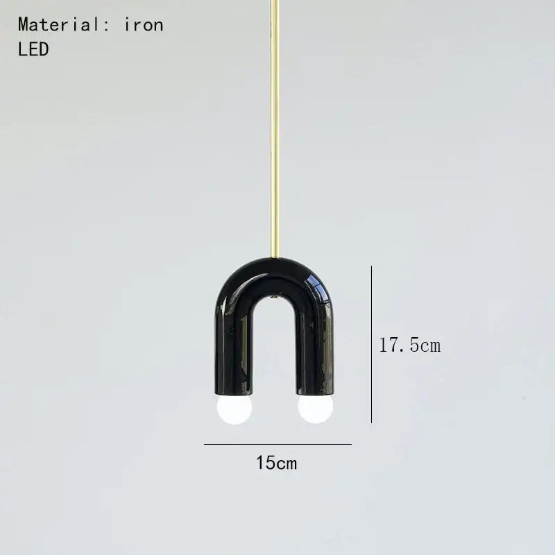 Blue Wood Pendant Lamp