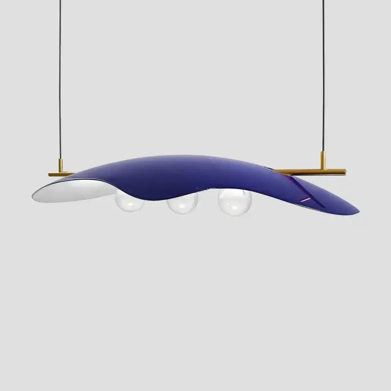 Blue Glass Bubble Chandelier