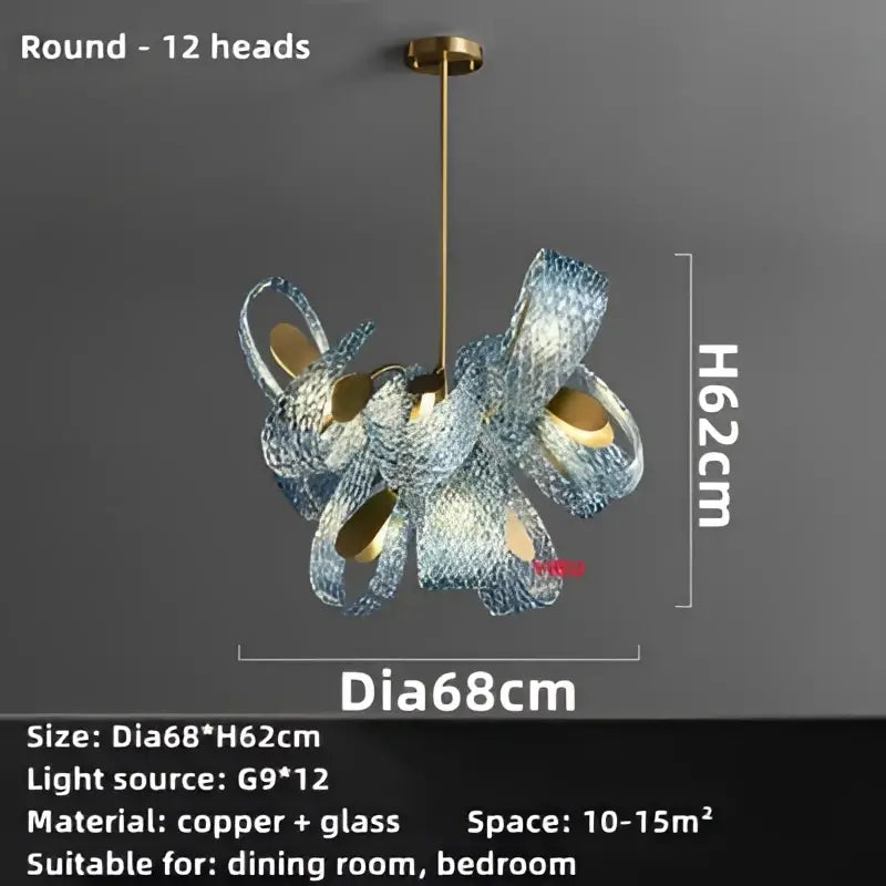 Blue Glass Pendant Lamps