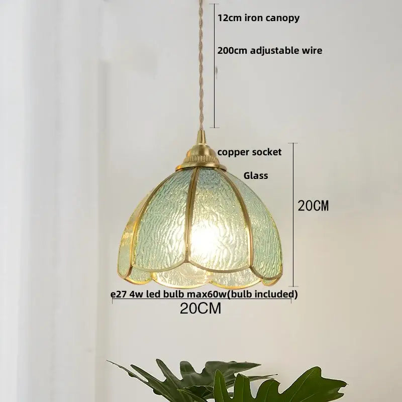 Butterfly Glass Pendant Light