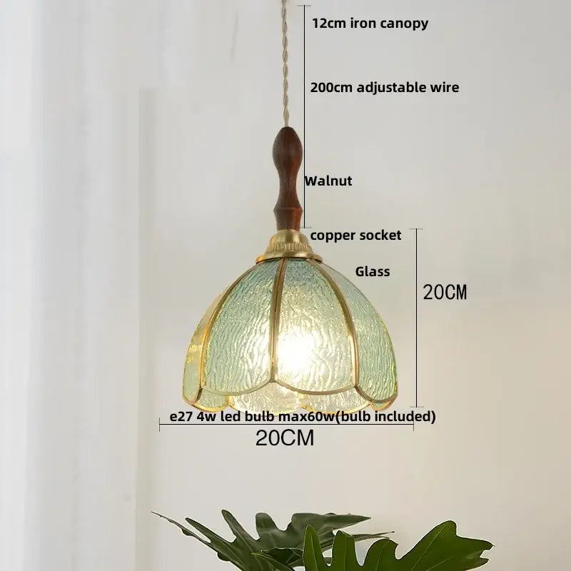Butterfly Glass Pendant Light