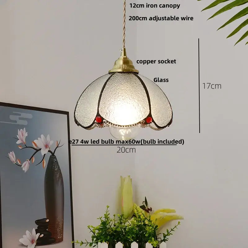 Butterfly Glass Pendant Light