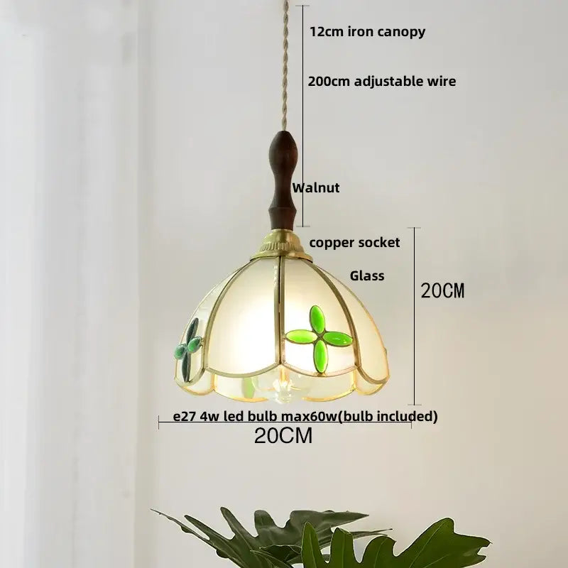 Butterfly Glass Pendant Light