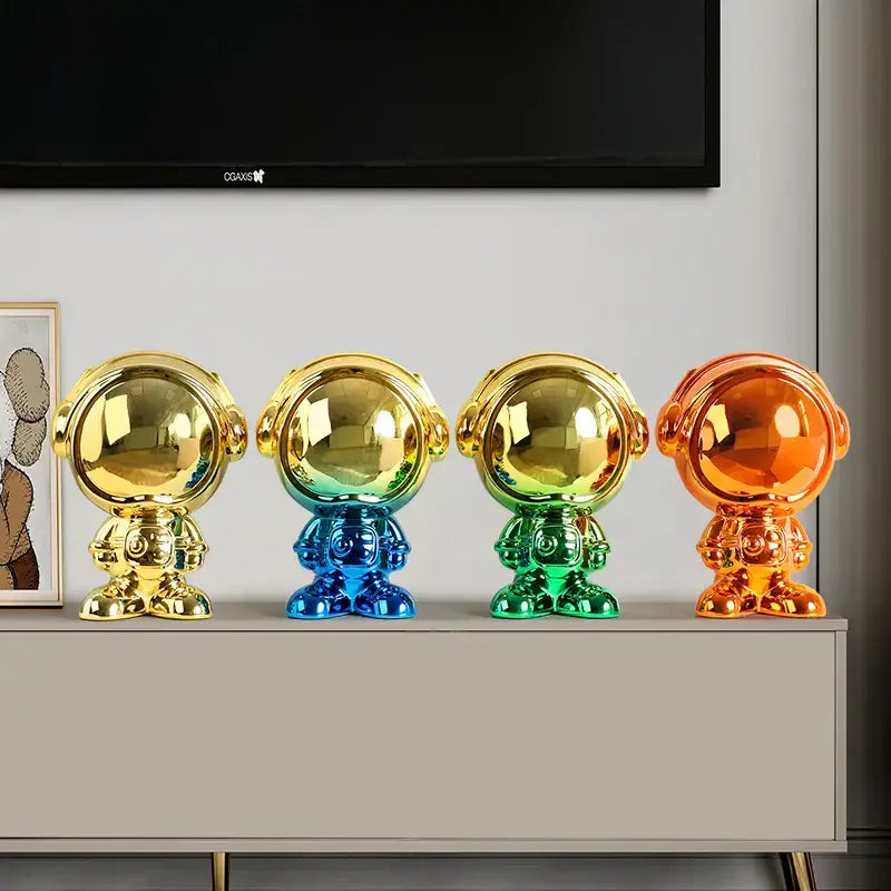 Gradient Astronaut Statue Decor