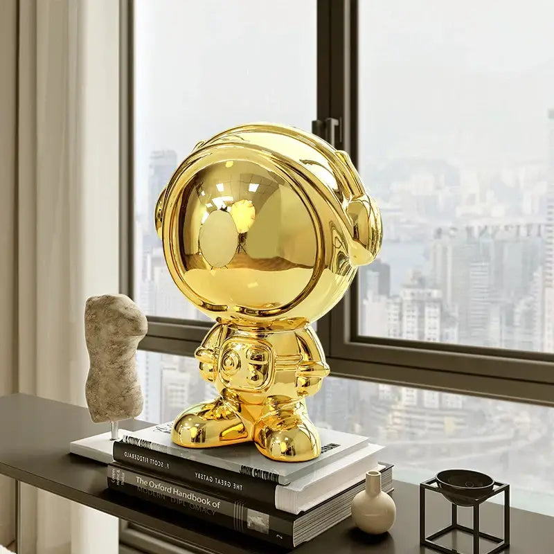 Gradient Astronaut Statue Decor