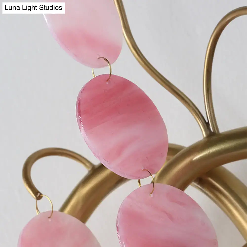 Glass Branch Wall Sconce