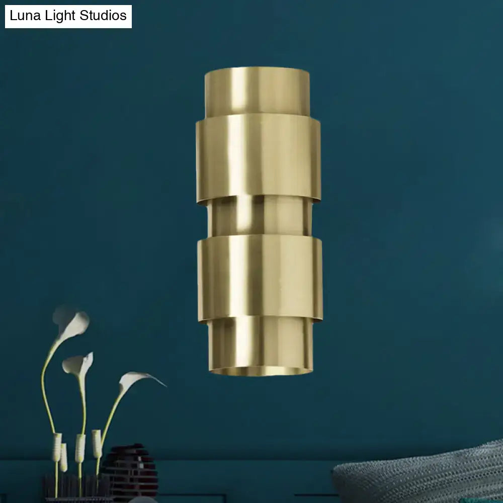 Brass Metal Shade Sconce