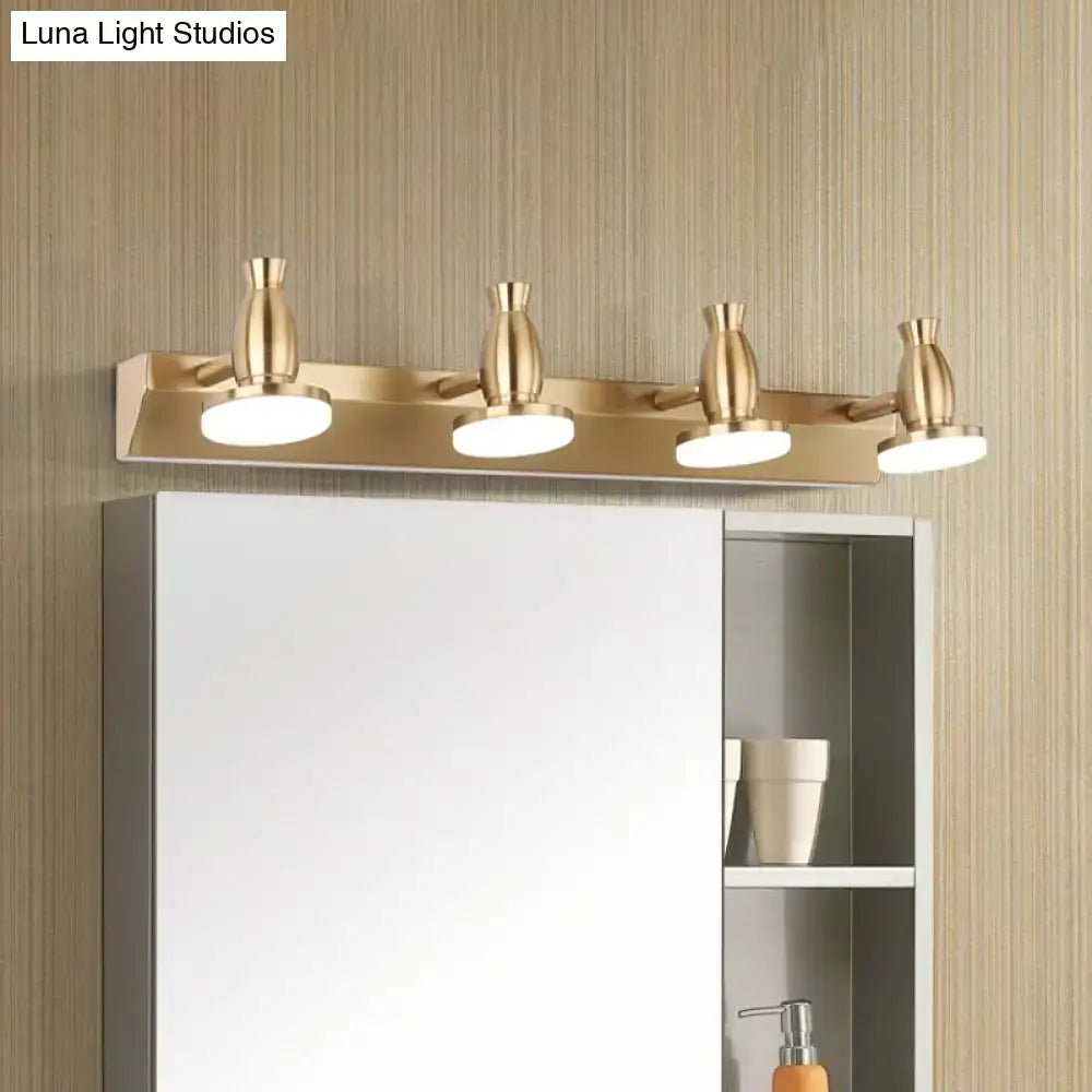 Brass Round Vanity Light