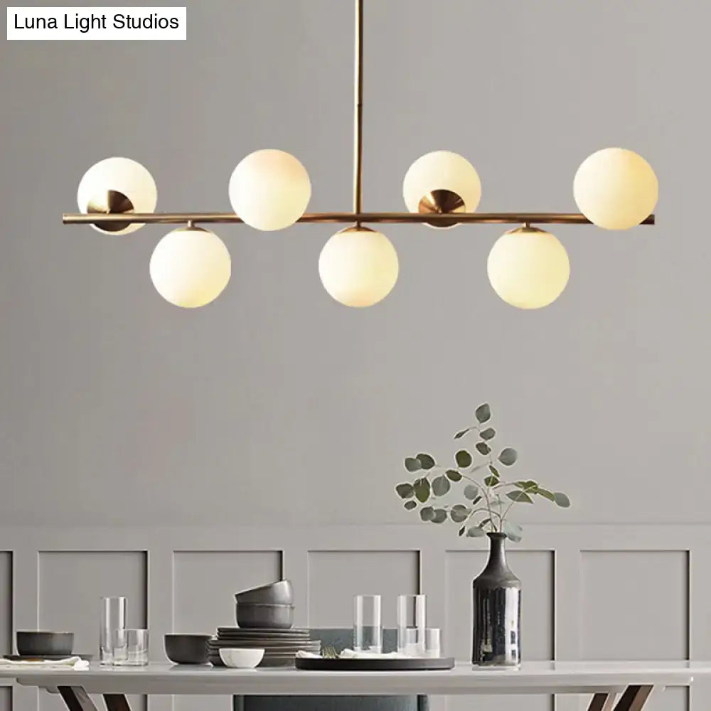 Brass Globe Dining Pendant