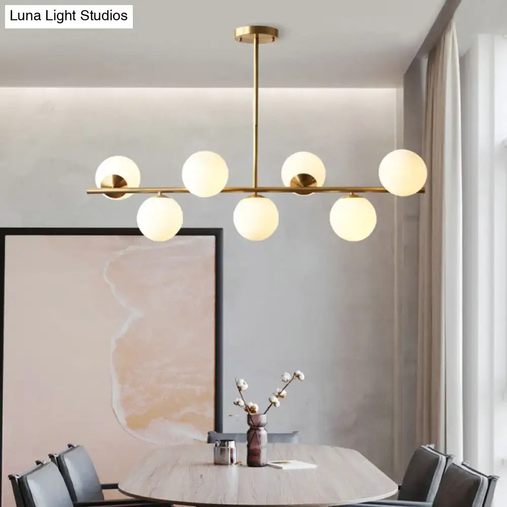 Brass Globe Dining Pendant