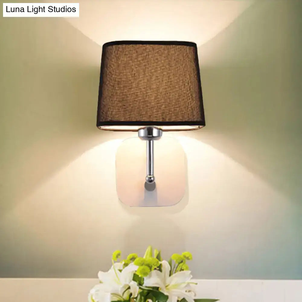 Beige Linen Wall Sconce