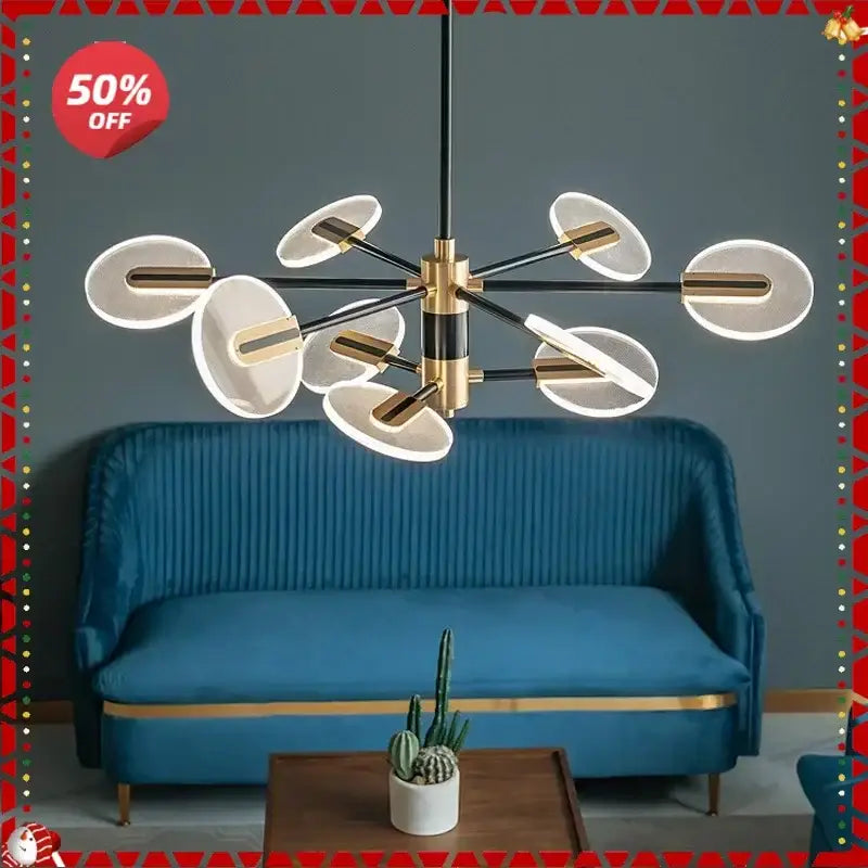Black Acrylic Ceiling Chandelier