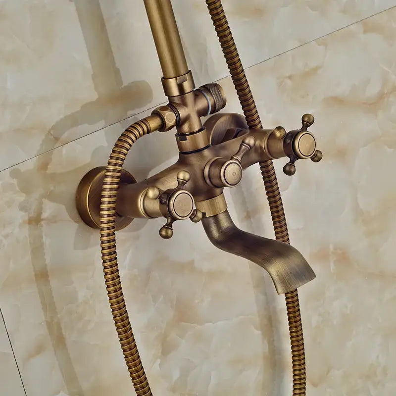 Brass Dual Handle Shower Set