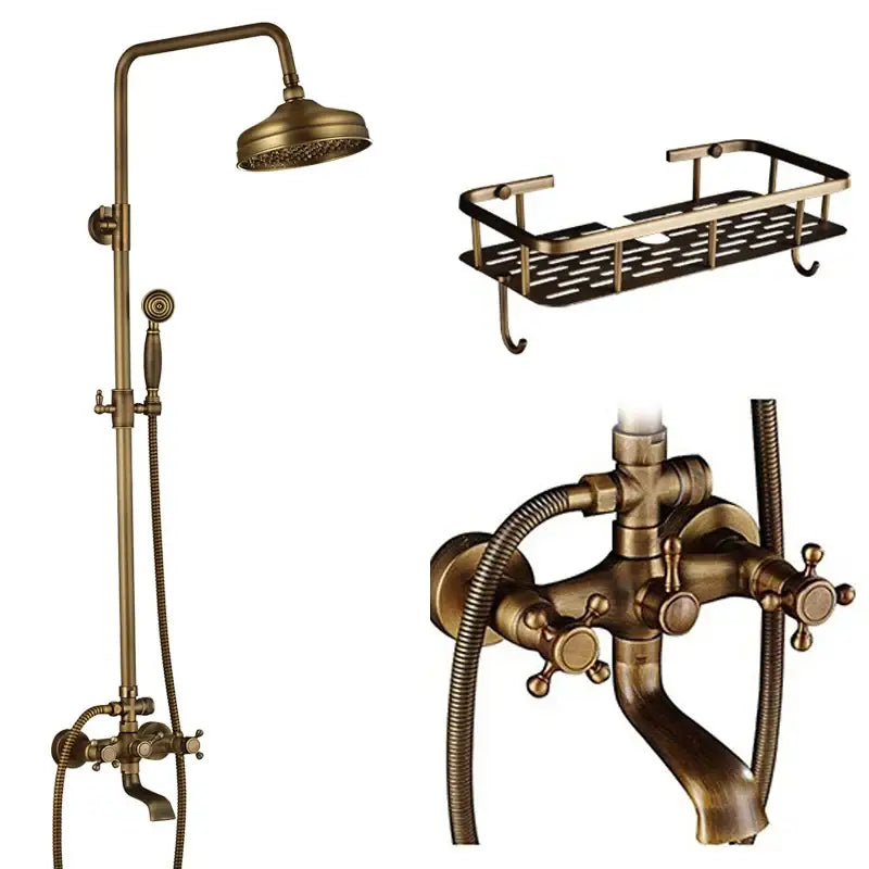 Brass Dual Handle Shower Set