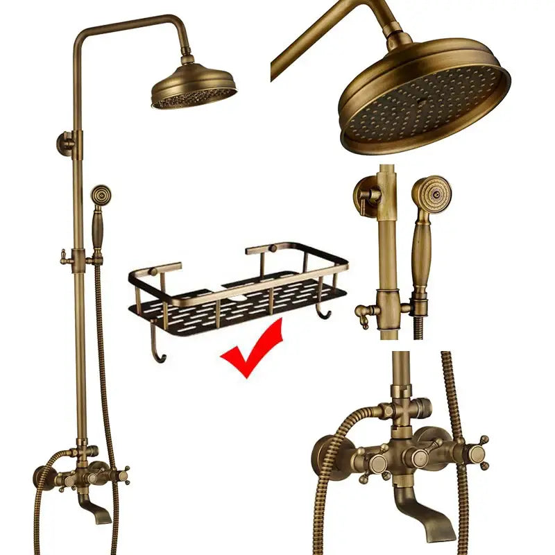 Brass Dual Handle Shower Set