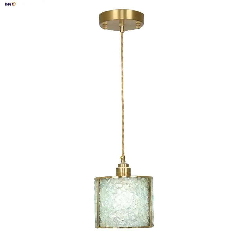 Blue Crystal 3-Head Kitchen Pendant Light