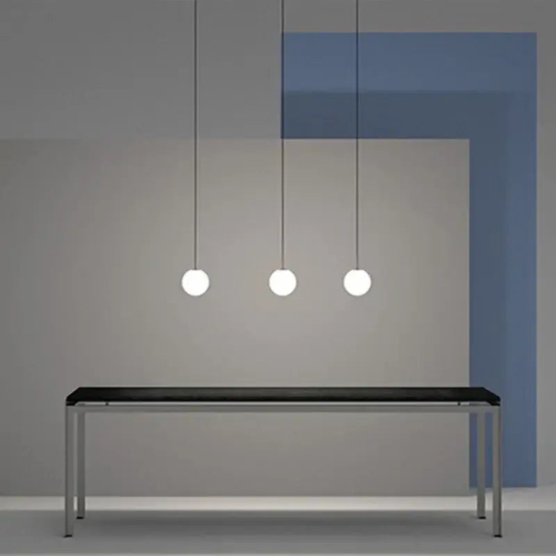 Brass Frosted Kitchen Pendant