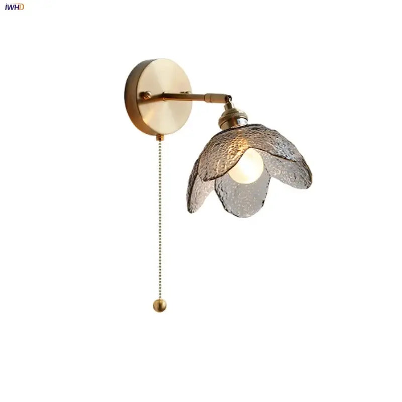 Gray Glass LED Sconce
