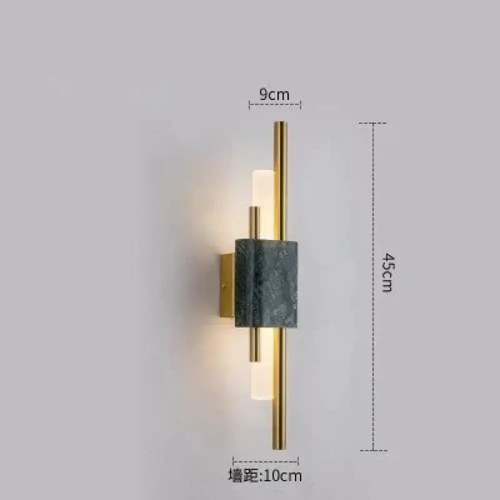 Green Marble LED Wall Lamp