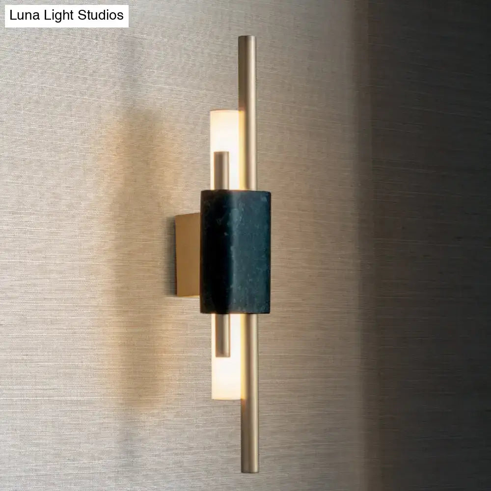 Green Marble LED Wall Lamp