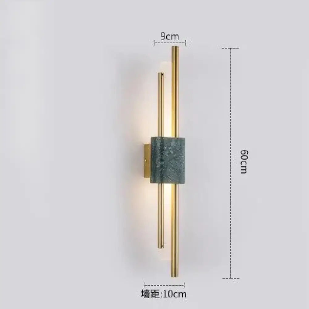 Green Marble LED Wall Lamp