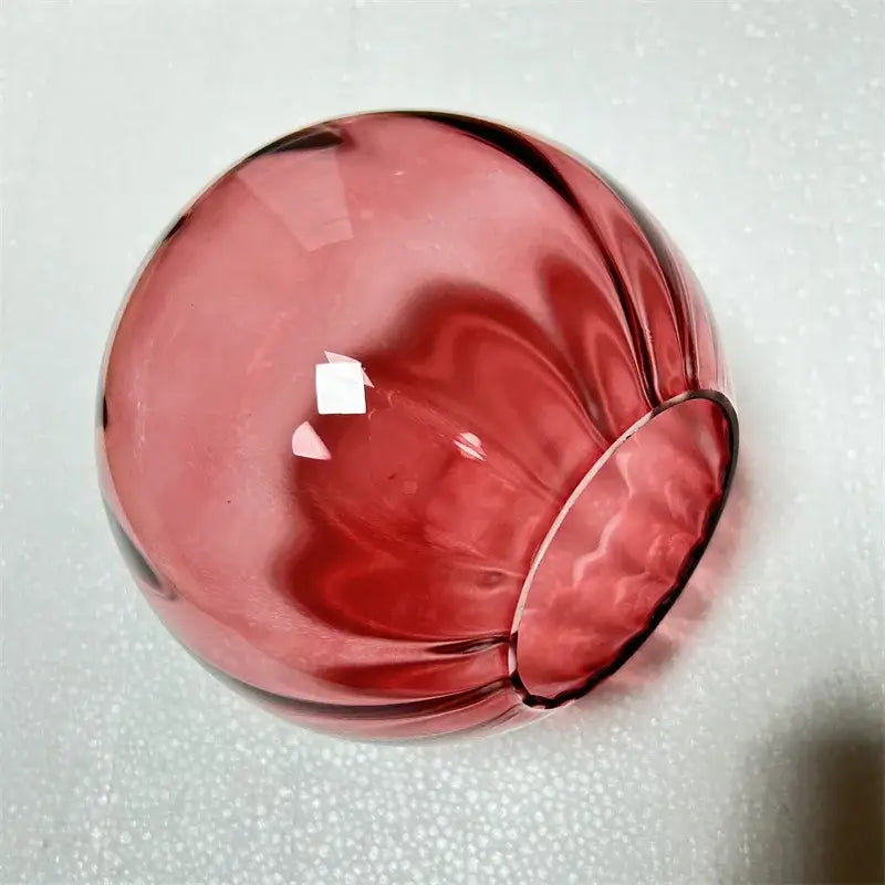Pink Glass Brass-Finish Wall Sconce