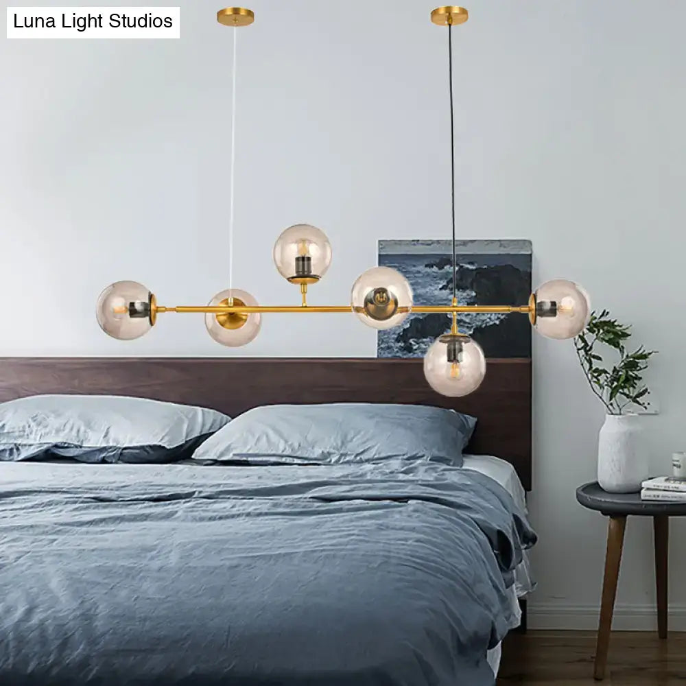 Smoke Gray Bubble Chandelier