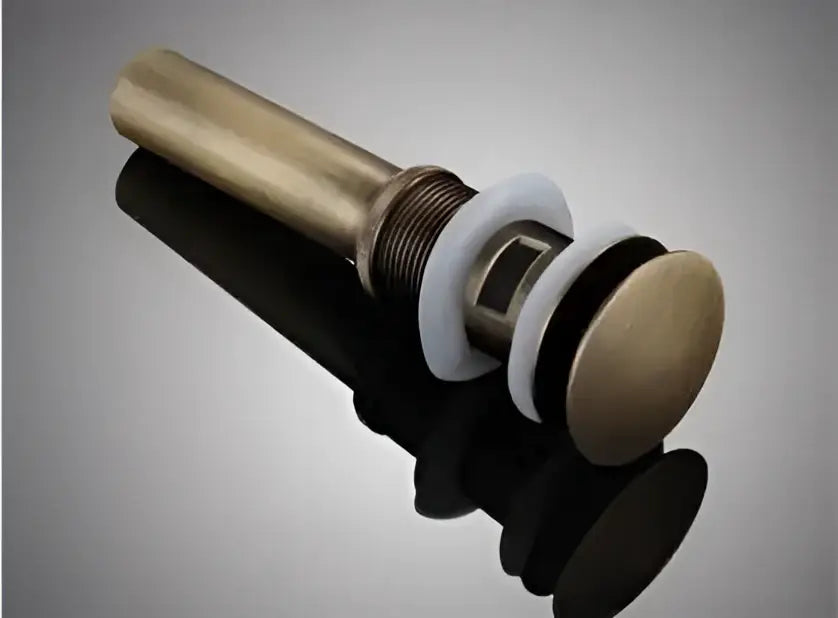 Brass Ceramic Sink Drain with Pop-Up Design