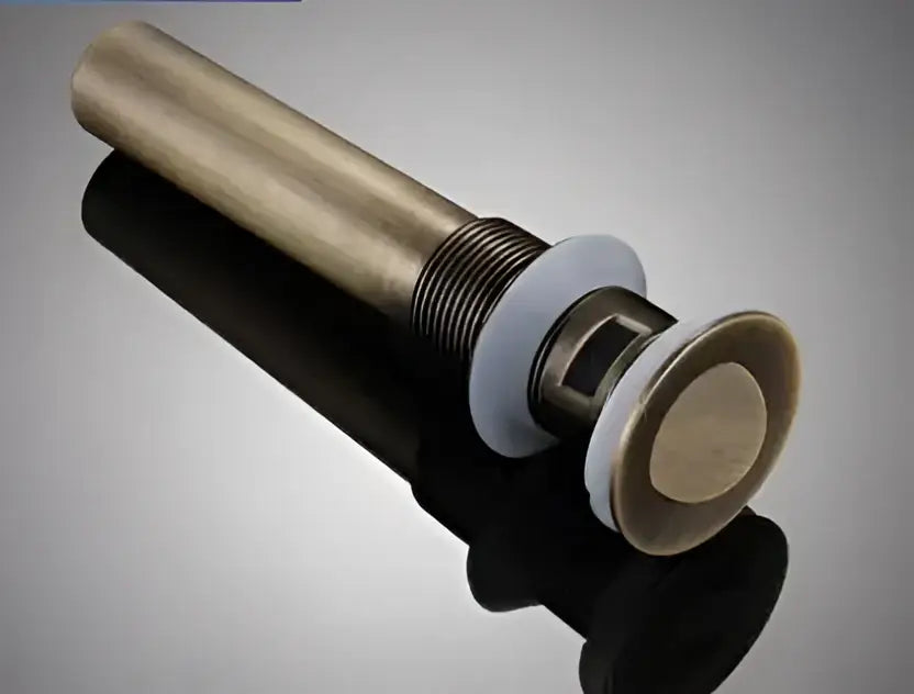 Brass Ceramic Sink Drain with Pop-Up Design