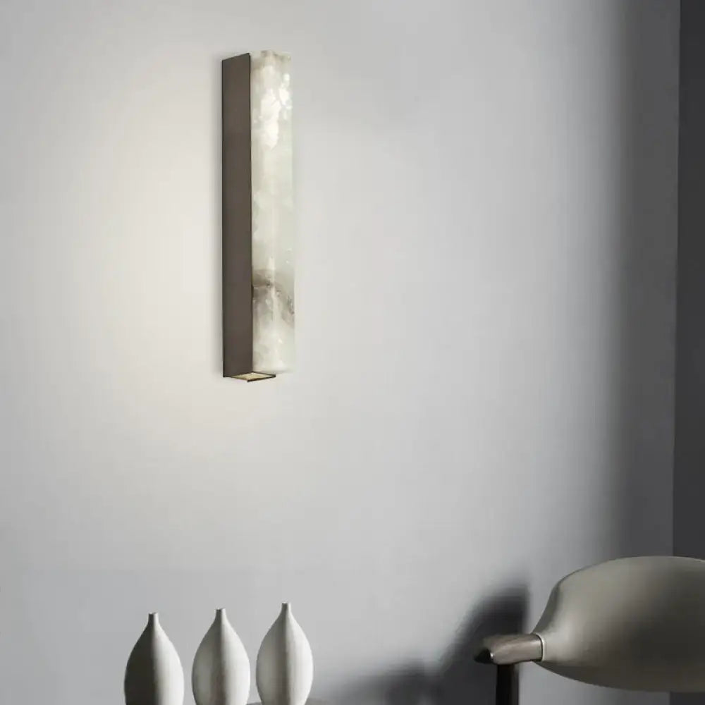 Brass Onyx Wall Sconce