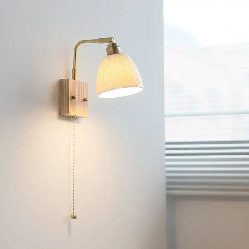 Brass Ceramic LED Sconce